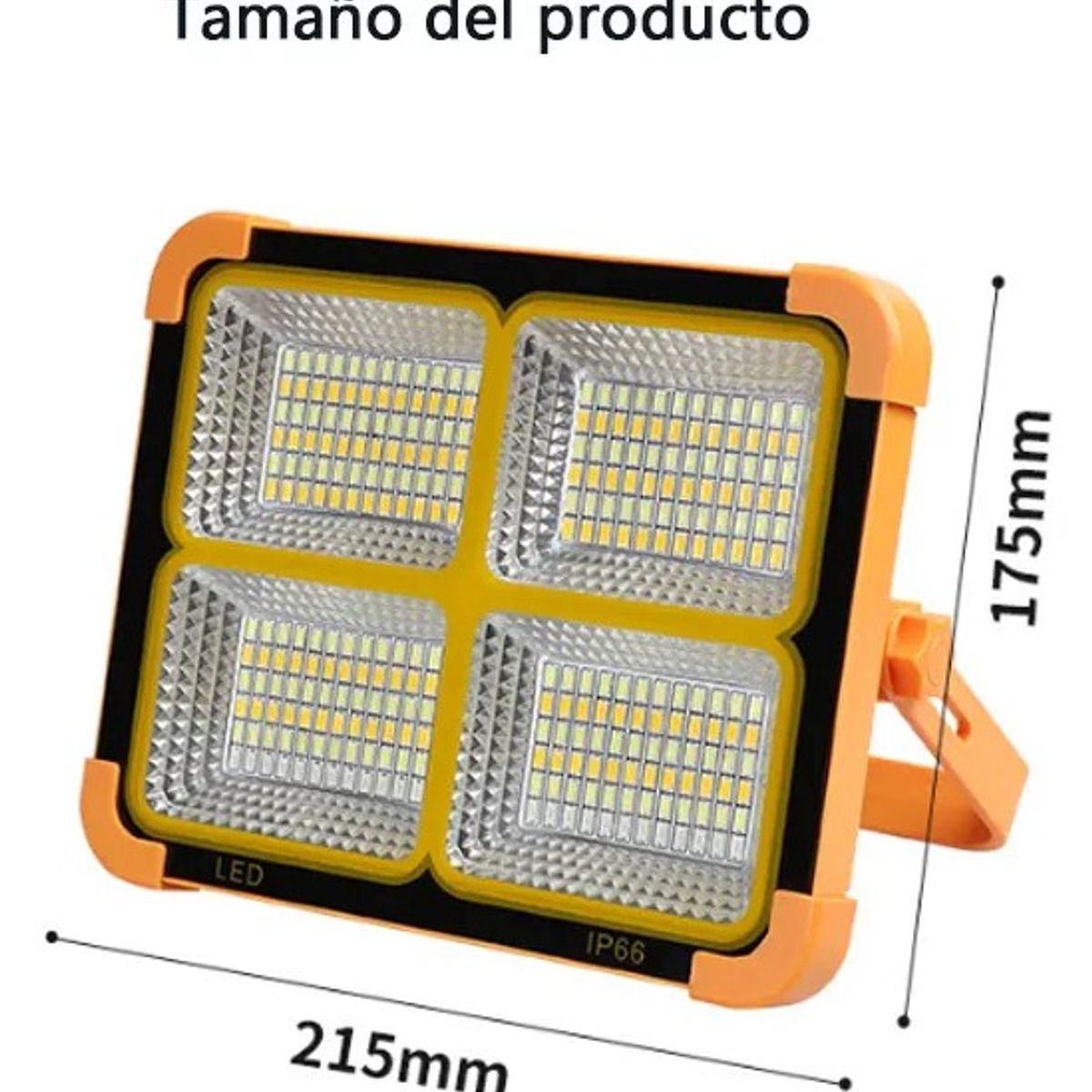 GENERICO - Lampara De Emergencia Solar Baliza Recargable 1500w Camping.