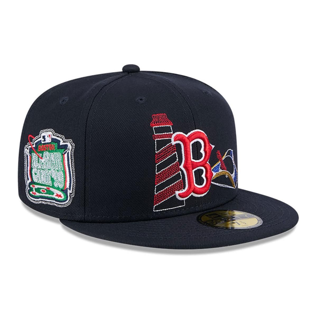 NEW ERA - Gorra 59Fifty Boston Red Sox MLB State Stitch Navy