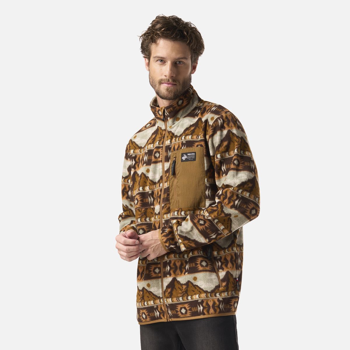 HAKA HONU - Polar Hombre Ruil Print Mostaza Haka Honu