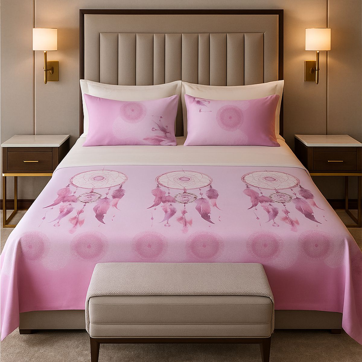 ARMONIA - Sábanas clásicas KING 2½ P diseño 770 144 hilos