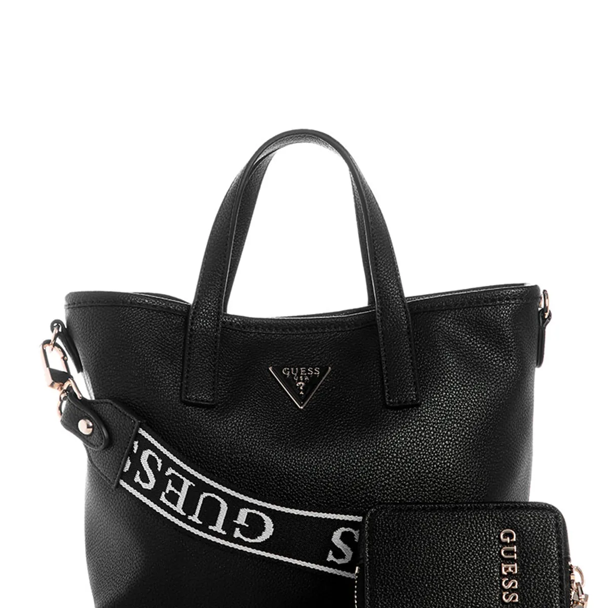 GUESS - Cartera Latona Ii Mini Tote Negro