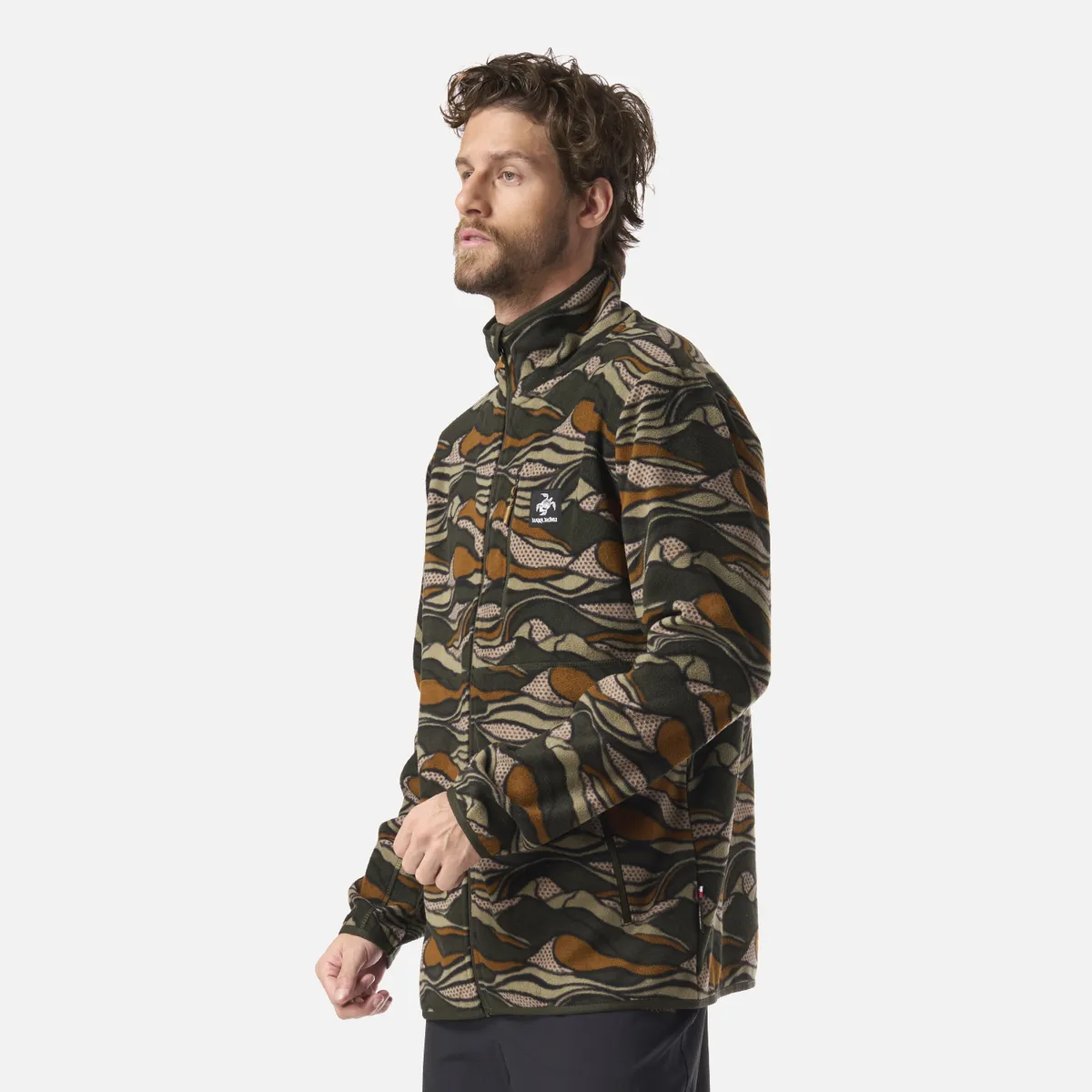 HAKA HONU - Polar Hombre Tokerau Pro Print Verde Militar Haka Honu