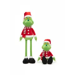 GENERICO - Muñeco Navidad Grinch Patas Largas 45cm