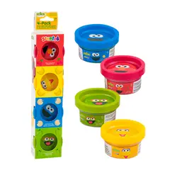 ATOMIC - BOTES DE MASA AROMATIZADA PLAZA SESAMO 4 PACK 1 OZ