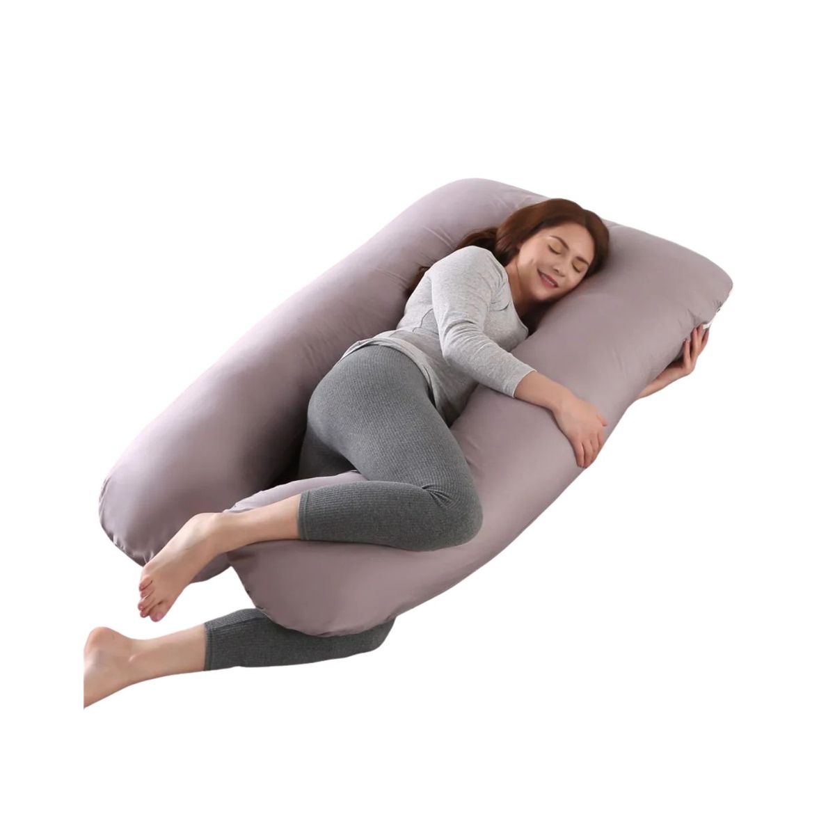 BABYLUNA - Cojín Almohada Maternal Premium Forma U Ligero Soporte Total