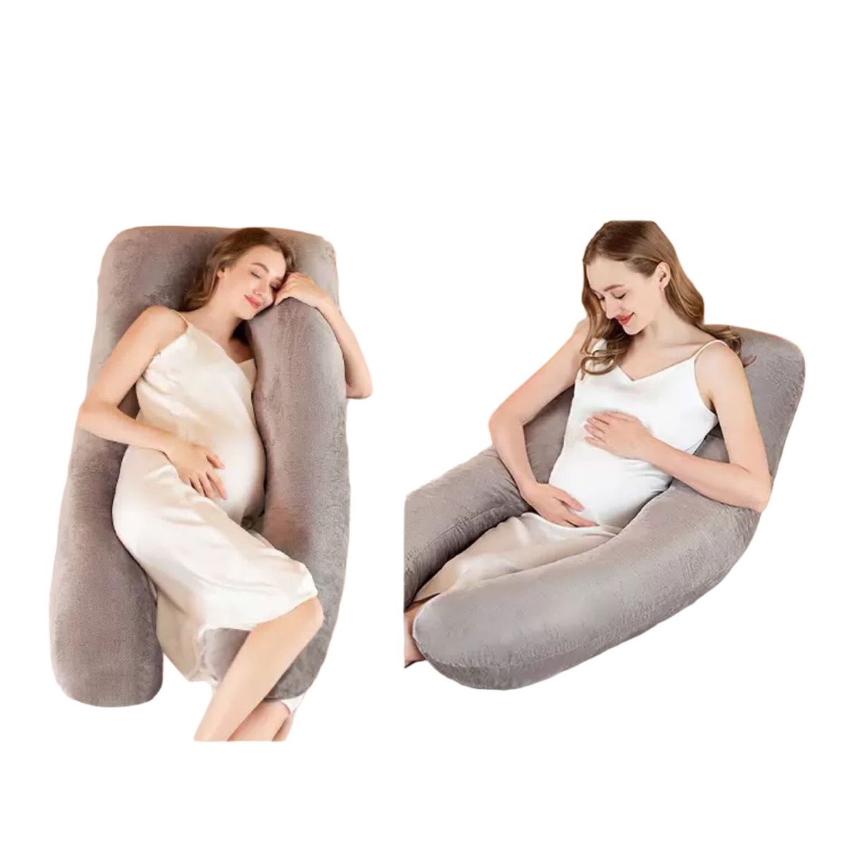 BABYLUNA - Cojín Almohada Maternal Premium Forma U Ligero Soporte Total