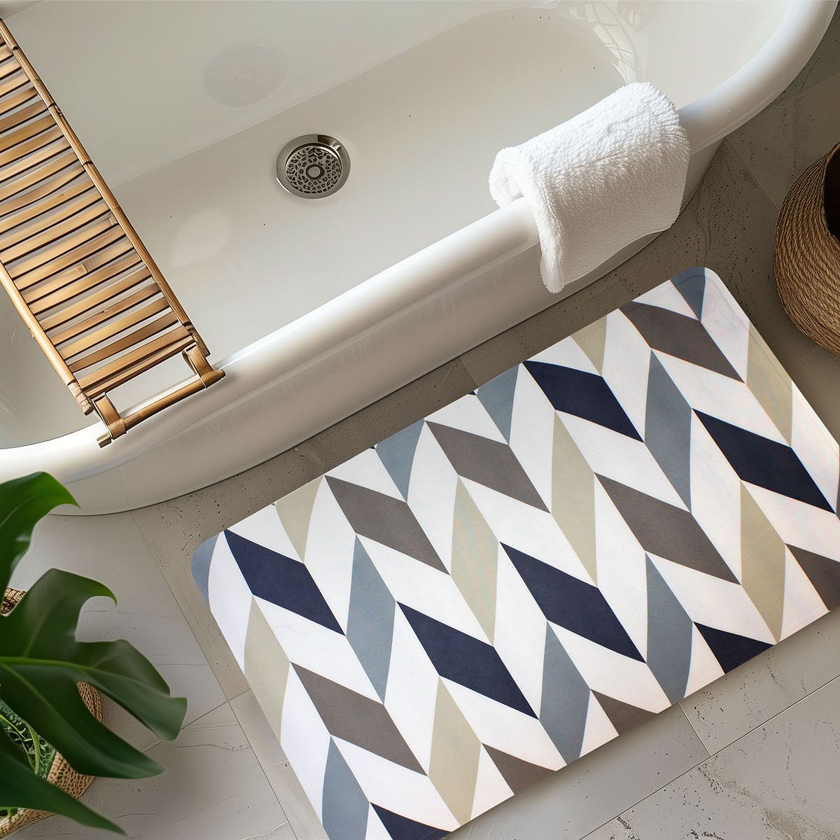 NAUTICA - Alfombra de baño Nautica Home PVC antideslizante 39x69cm multicolor