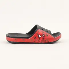 MARVEL - Sandalia Slide Niño Negro Telaraña Spiderman