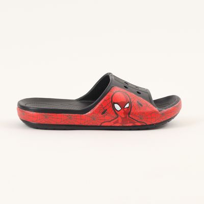 Imagen 1 del producto Sandalia Slide Niño Negro Telaraña Spiderman