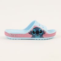 Sandalia Slide Niña Celeste Carita Lilo & Stitch