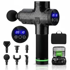 IRM - Kinegun Pistola De Masaje Pro 7 Muscular Portátil + Maleta Negro