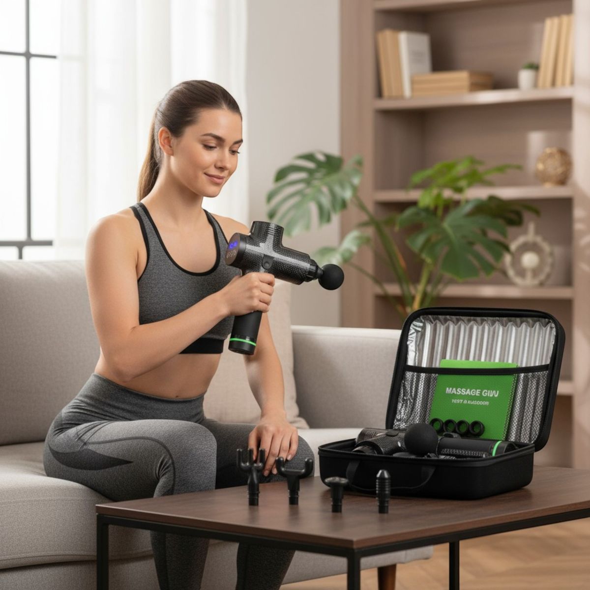 IRM - Kinegun Pistola De Masaje Pro 6 Muscular Portátil + Maleta Negro