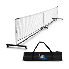 GENERICO - Red Portátil De Pickleball Tenis 6,7 X 0,91 Mt 6 Ruedas Negro