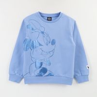 Poleron Cerrado Niña Celeste Lineal Minnie