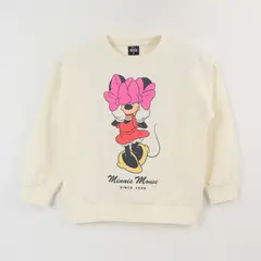 DISNEY - Poleron Cerrado Niña Blanco Moño Minnie