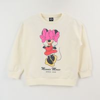 Poleron Cerrado Niña Blanco Moño Minnie