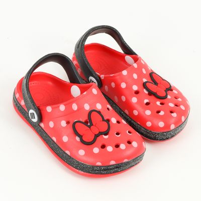 Imagen 2 del producto Zueco De Eva Niña Rojo Cinta Minnie