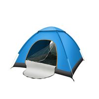 Carpa Automática para 4 Personas para Lluvia suave Azul