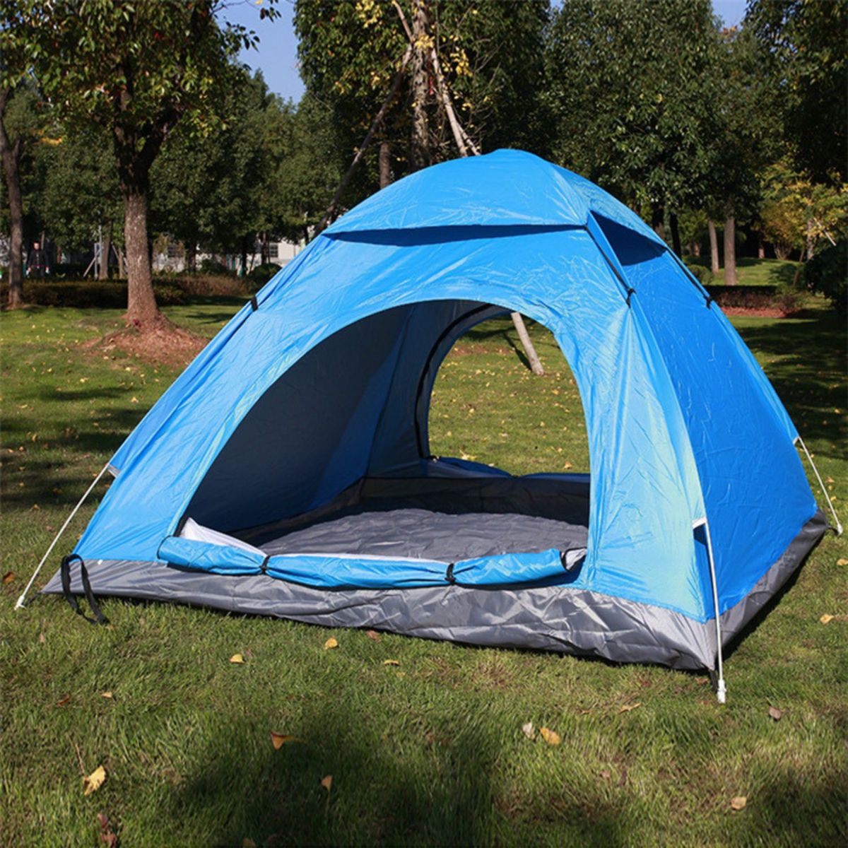 BABYLUNA - Carpa Automática para 4 Personas para Lluvia suave Azul