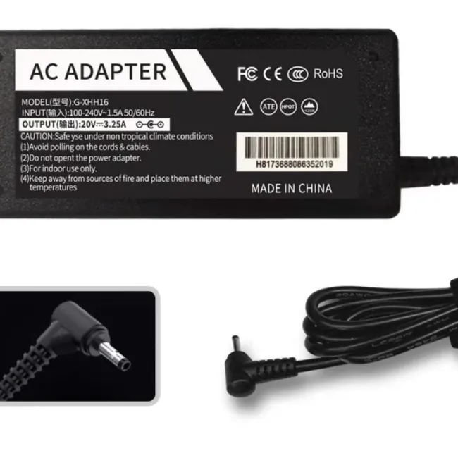 DM - Cargador Notebook Para Lenovo Ideapad 20v 325a 65w Alternativo