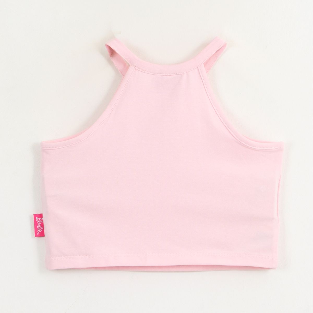 BARBIE - Polera Sin Manga Niña Rosa Palmera Barbie