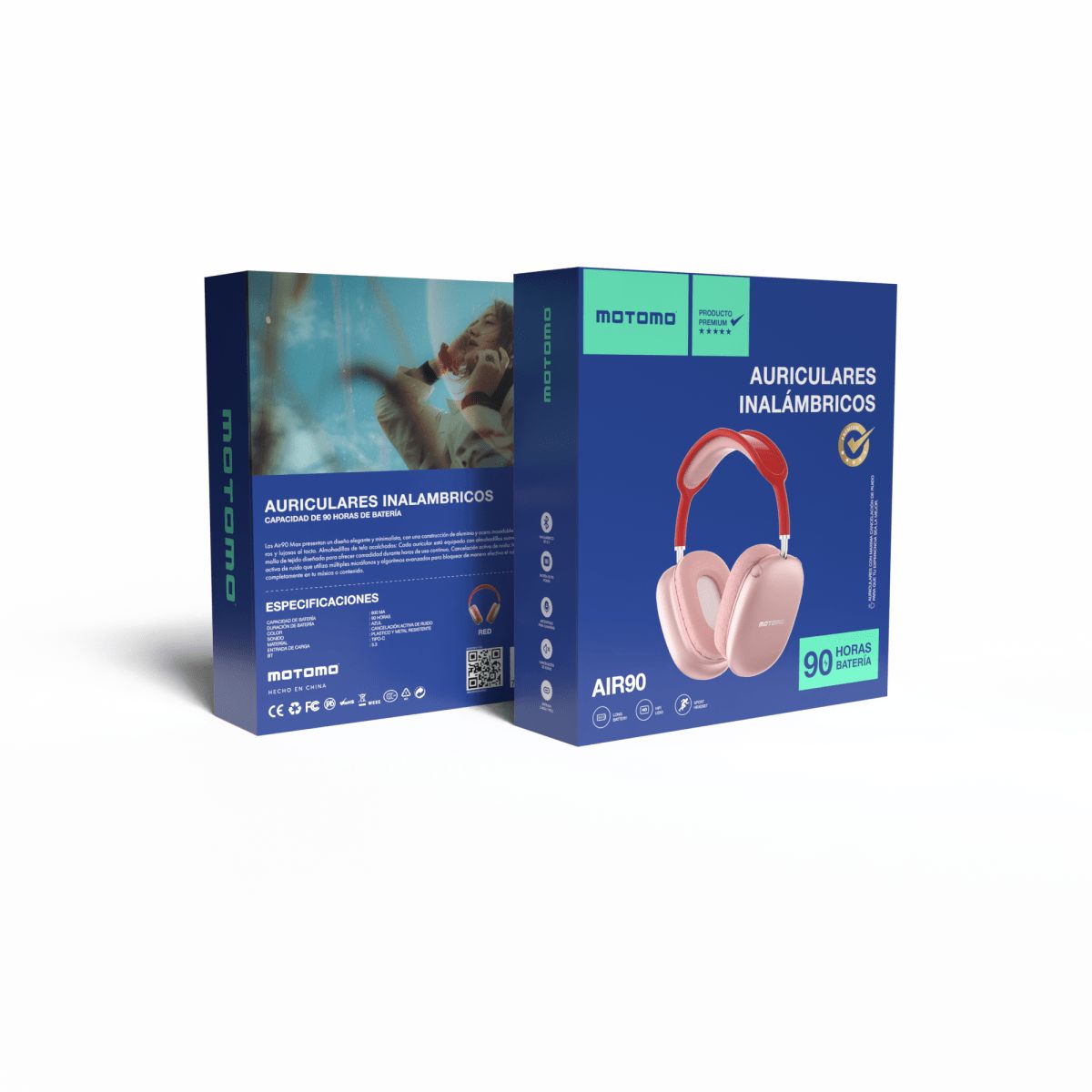 MOTOMO - Auriculares Inalambricos  Motomo Air 90