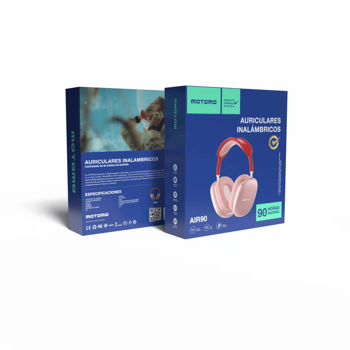 MOTOMO - Auriculares Inalambricos  Motomo Air 90