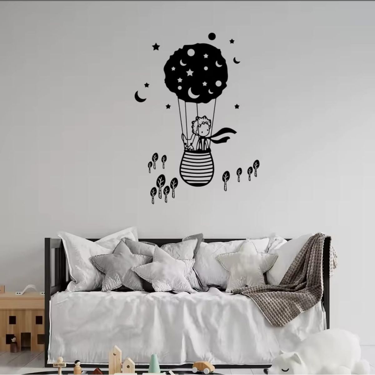 GENERICO - Sticker Decorativo de pared principito globo