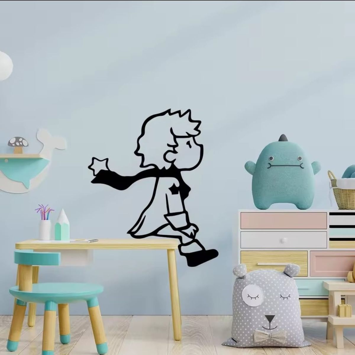 GENERICO - Sticker Decorativo de pared principito sentado