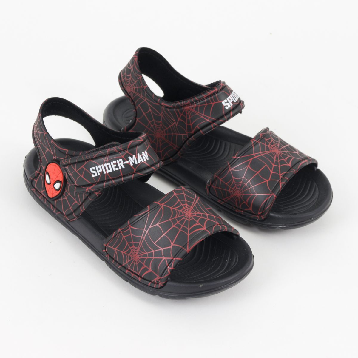 MARVEL - Sandalia Niño Negro Cabeza Spiderman Marvel