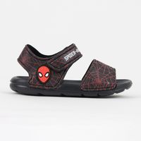 Sandalia Niño Negro Cabeza Spiderman