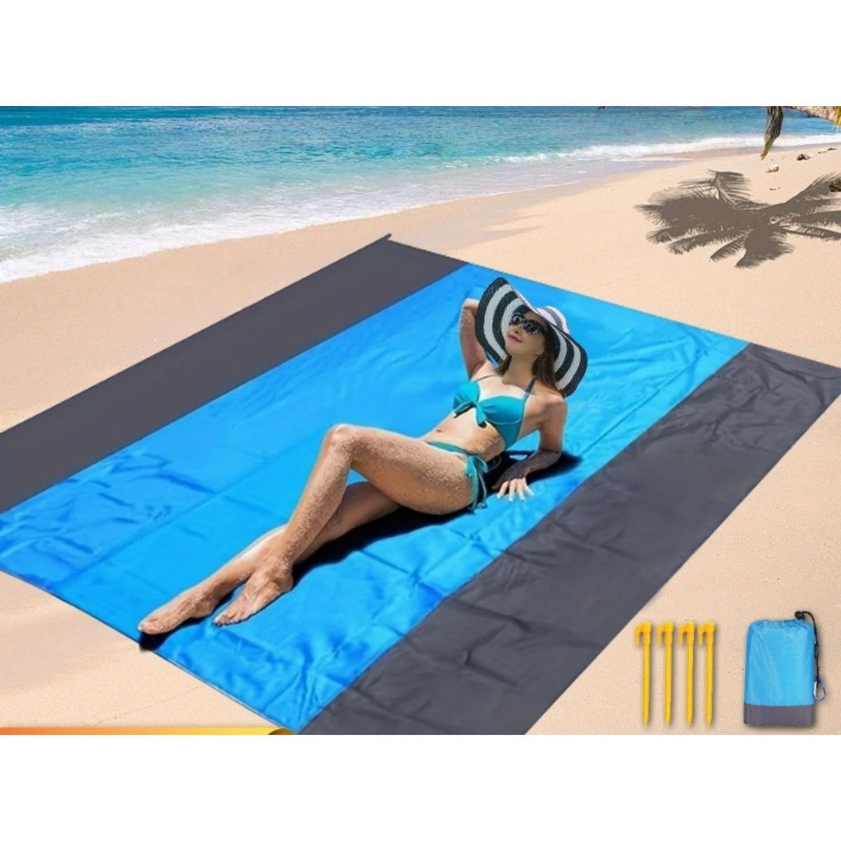 BABYLUNA - Manta Picnic XXL Impermeable Anti-Arena Nylon 210T