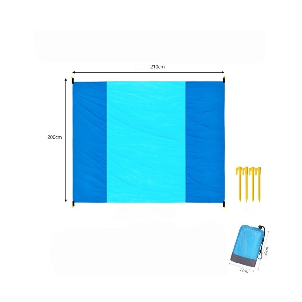 BABYLUNA - Manta Picnic XXL Impermeable Anti-Arena Nylon 210T