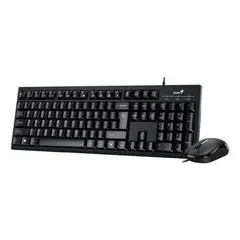 GENIUS - Kit Teclado Y Mouse Usb KM-100SE Español Mouse Negro Teclado Negro