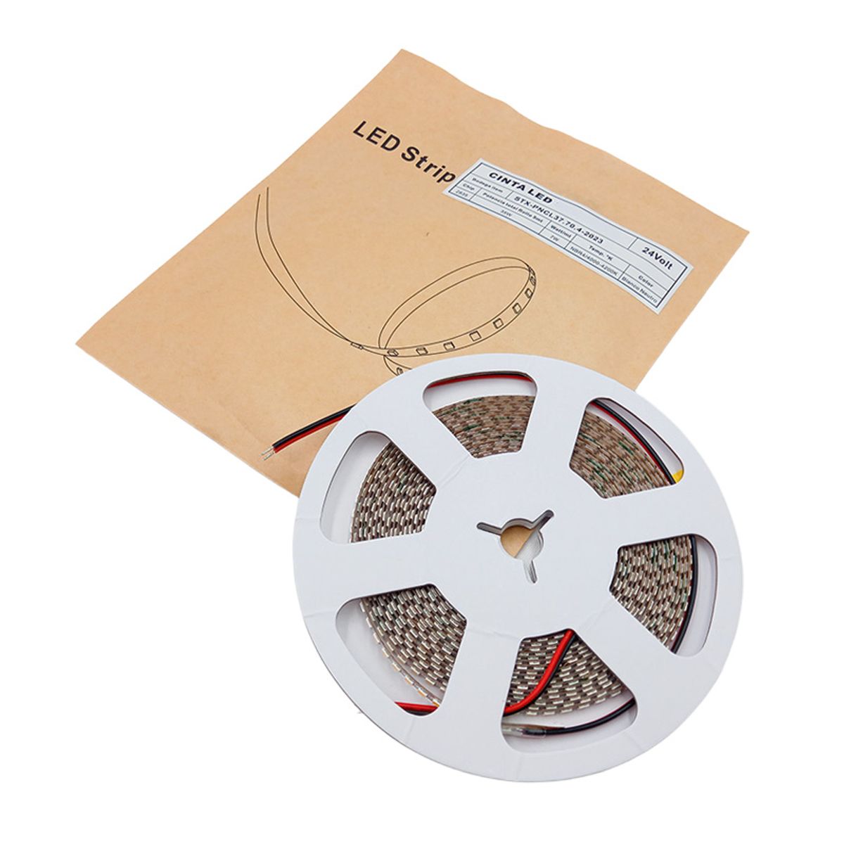 STOREFIX - CINTA LED CORTE 1 LED 7W 24V 240L BLANCO NEUTRO (Rollo 5 mts)