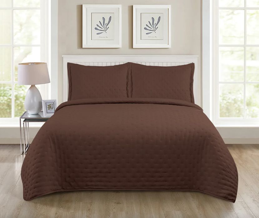 Quilt Roma King Temporada Primevera -verano Cafe