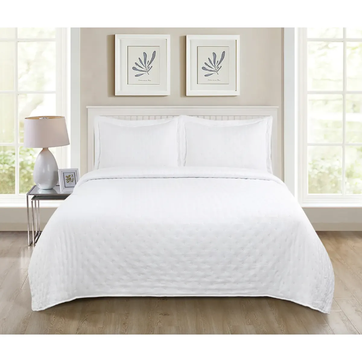 ILLUSIONS - Quilt Roma Illusions Single (apto 1 Pl Y 1.5 Pl) Blanco