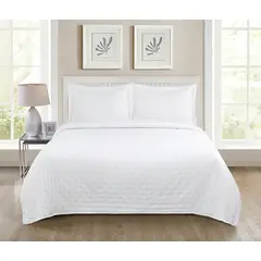 ILLUSIONS - Quilt Roma Single (apto 1 Pl Y 1.5 Pl) Blanco