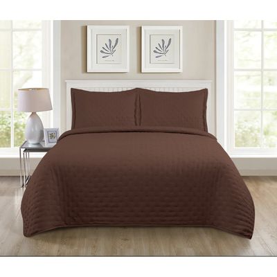 Imagen 2 del producto Quilt Roma Single (apto 1 Pl Y 1.5 Pl) Café