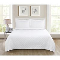 Quilt Roma 2 Plazas Temporada Primevera -verano Blanco