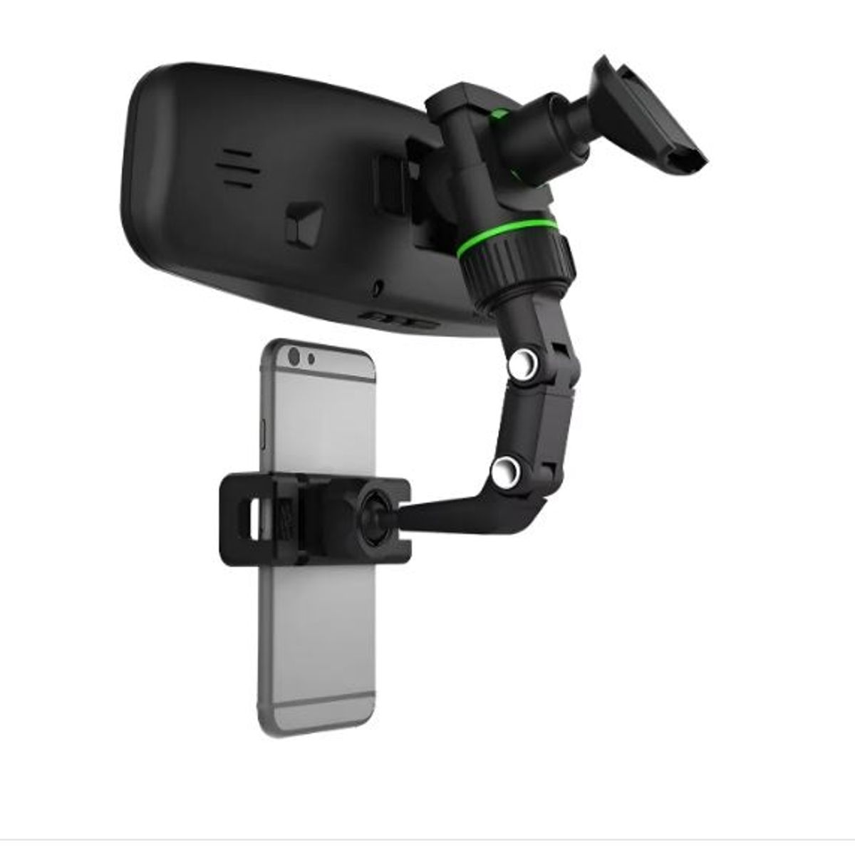GENERICO - Soporte Celular Auto Retrovisor Universal De 360 Grados