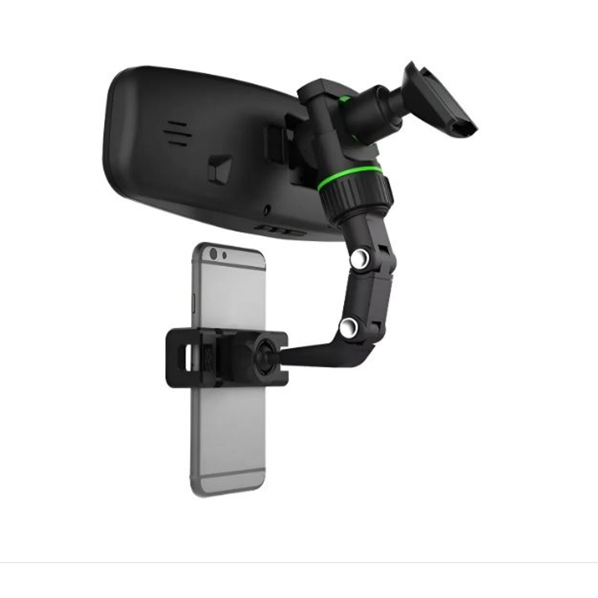 GENERICO - Soporte Celular Auto Retrovisor Universal De 360 Grados