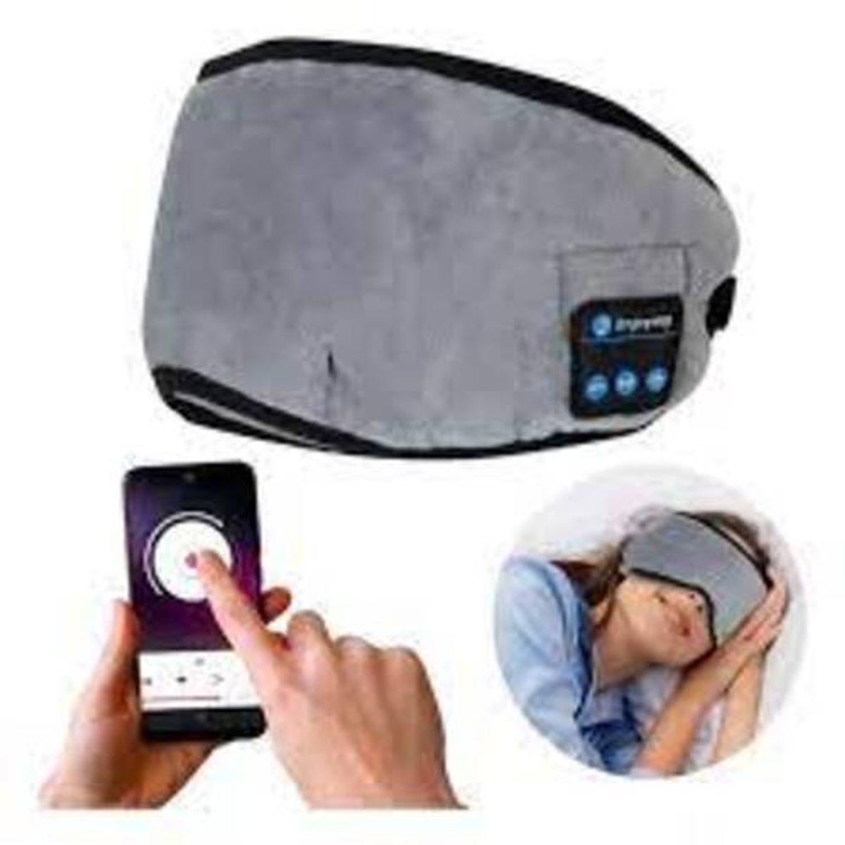 GENERICO - Antifaz Para Dormir o Relajarse Incluye Auriculares Para Música Bluetooth