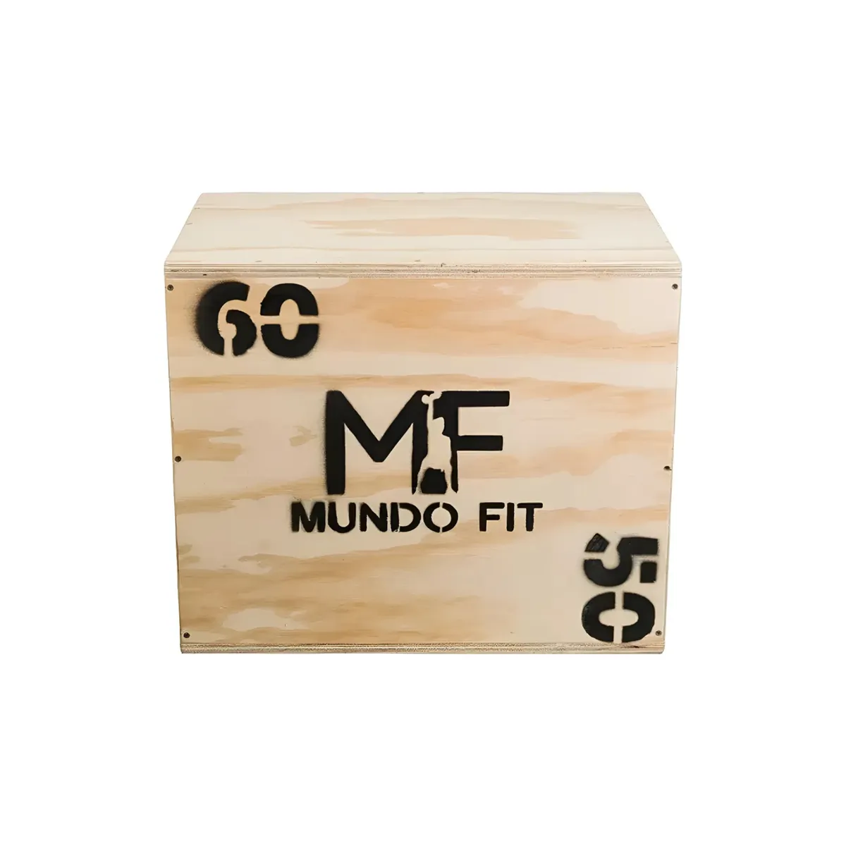 GENERICO - Cajón Pliométrico Mundofit 60x50 Ejercicios Crossfit Gym