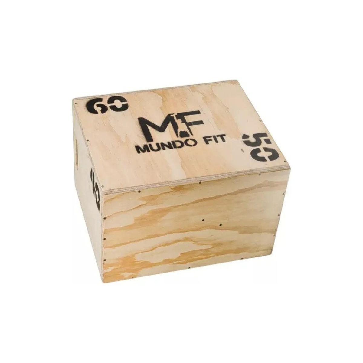 GENERICO - Cajón Pliométrico Mundofit 60x50 Ejercicios Crossfit Gym