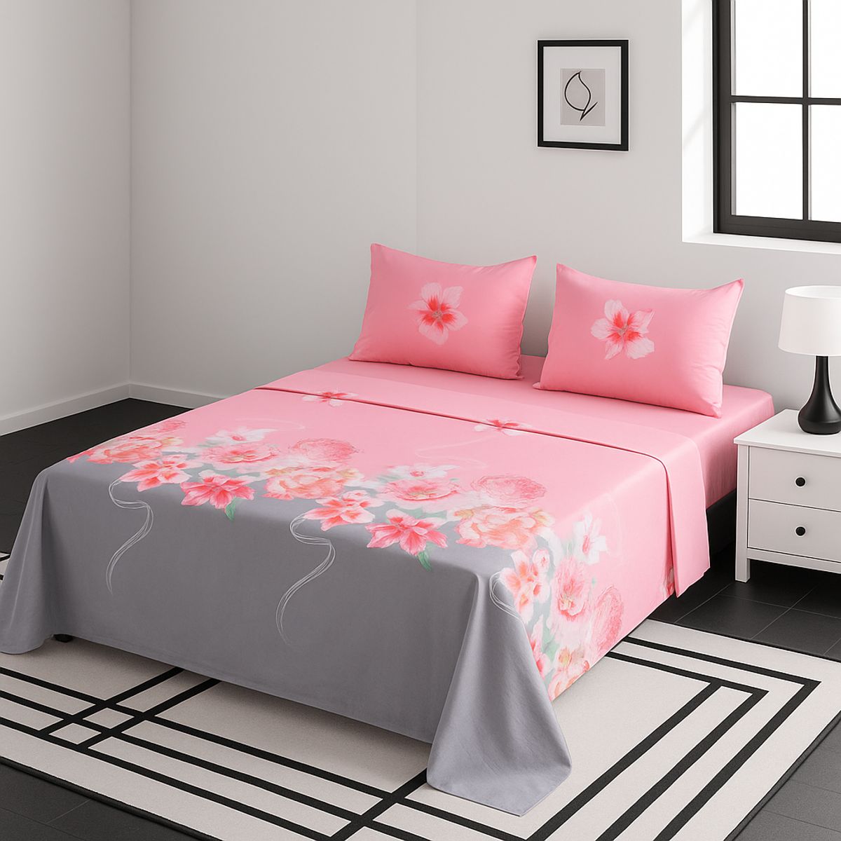 ARMONIA - Juego sábanas modelo 764 clásicas KING 2½ P 144 hilos