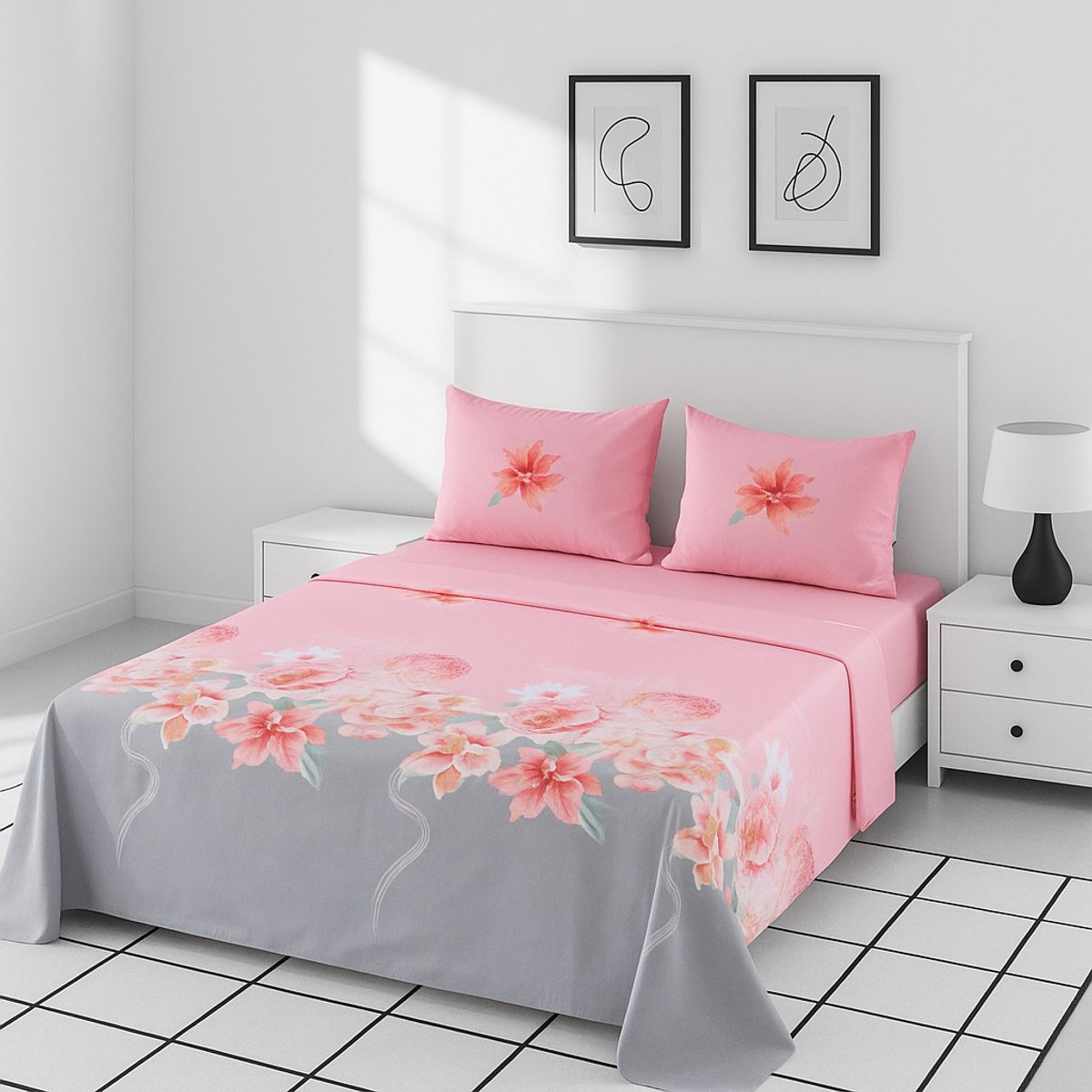 ARMONIA - Sábanas clásicas KING 2½ P formato 762 144 hilos