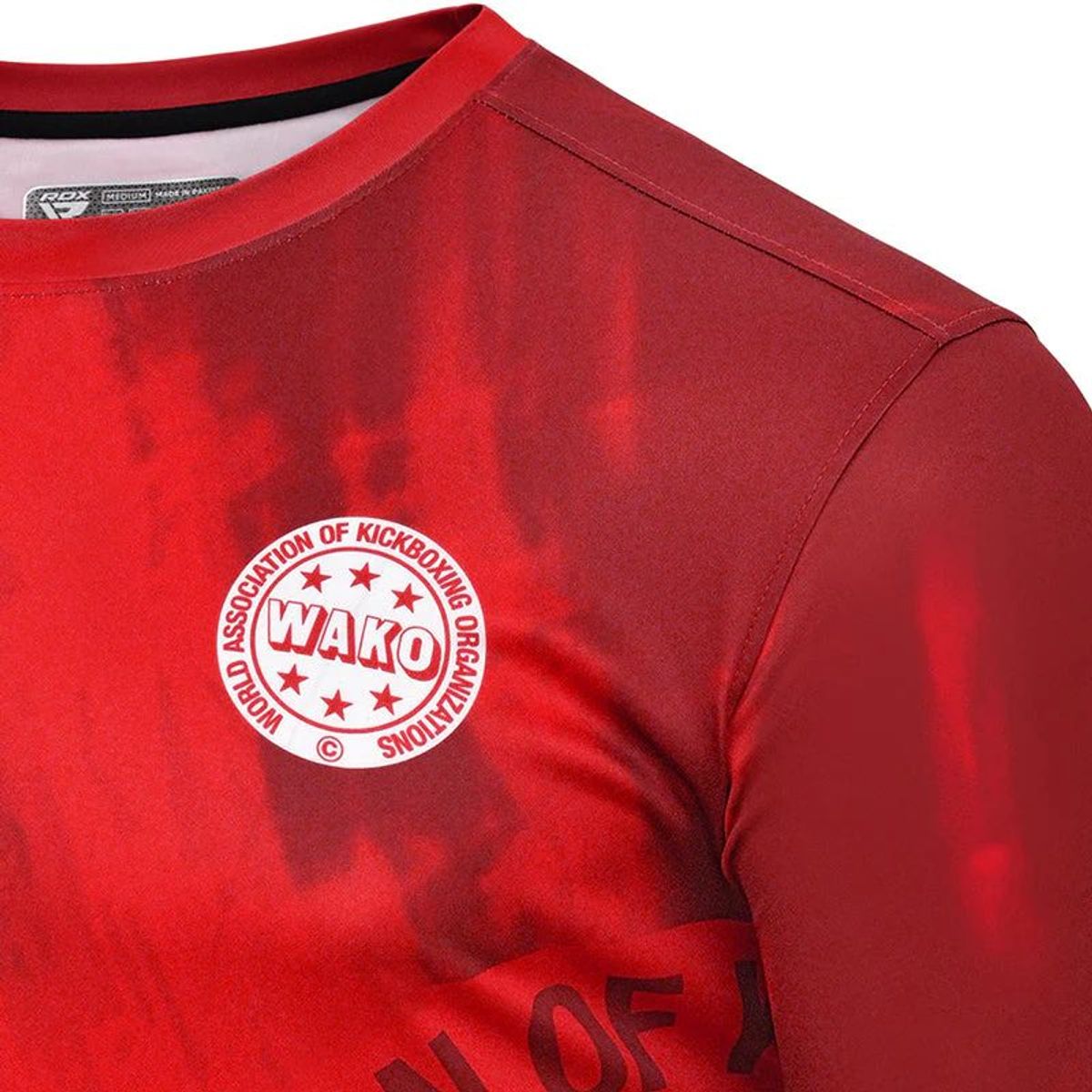 RDX - Polera Competicion Boxeo y Artes Marciales Wako Rojo S