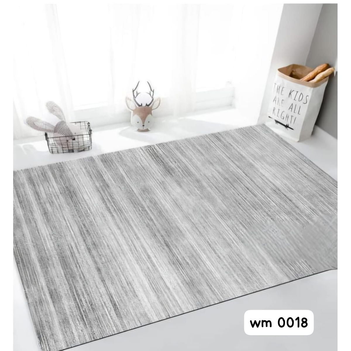 GENERICO - ALFOMBRA PARA LIVING ANTIDESLIZANTE CON DISEÑOS TRIDIMENCIONALES