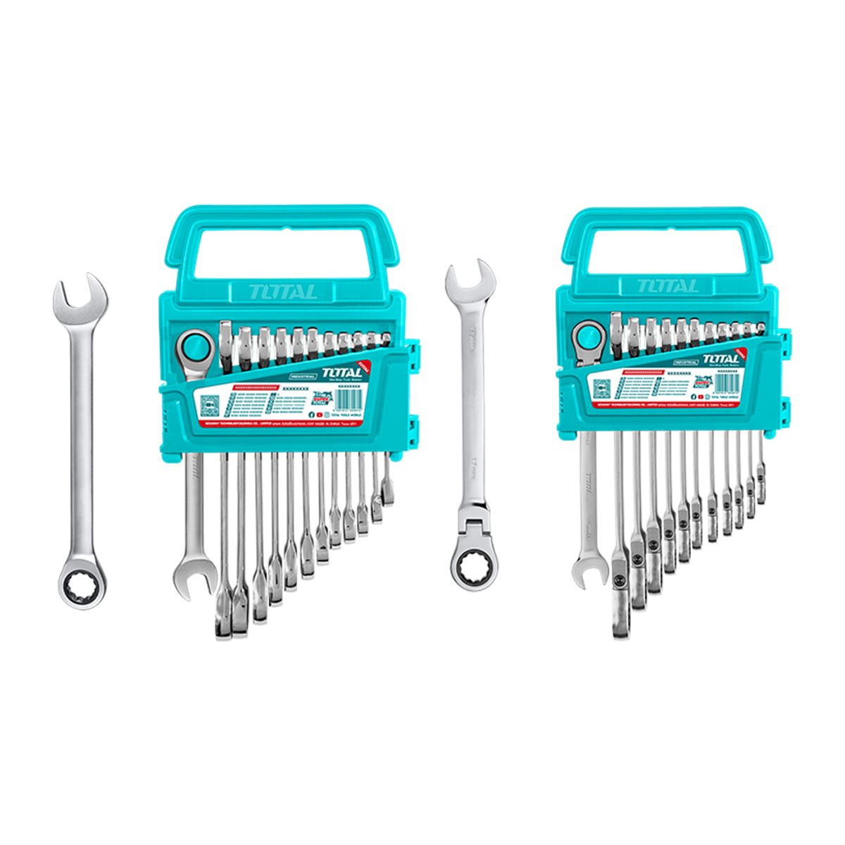 TOTAL TOOLS - Set Llaves 24 piezas Cromo Vanario Total